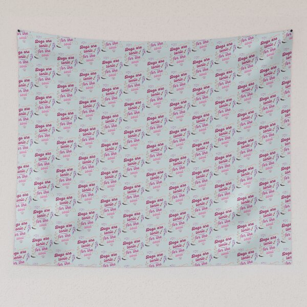 Item preview, Dogs Are Tonic For The Soul (shades of pink) designed and sold by kookycomet.