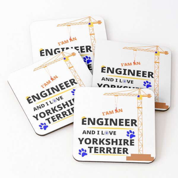 Item preview, i am a engineer and i love Yorkshire Terrier designed and sold by Jadir.