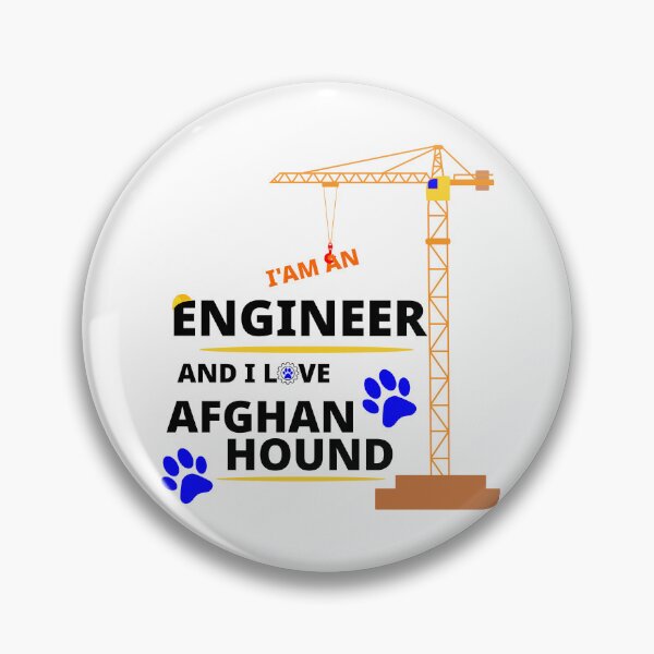 Item preview, i am a engineer and i love Afghan Hound designed and sold by Jadir.