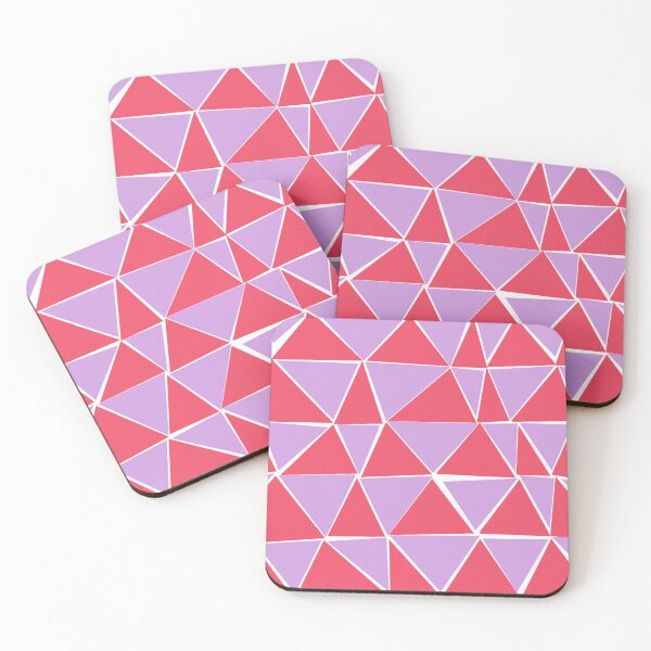 Item preview, Red and purple triangle pattern designed and sold by CatsHappy.