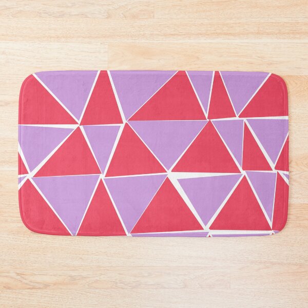 Item preview, Red and purple triangle pattern designed and sold by CatsHappy.