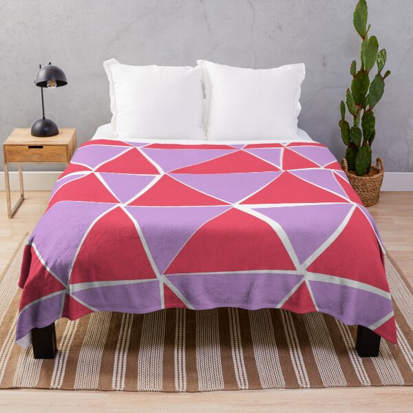 Item preview, Red and purple triangle pattern designed and sold by CatsHappy.