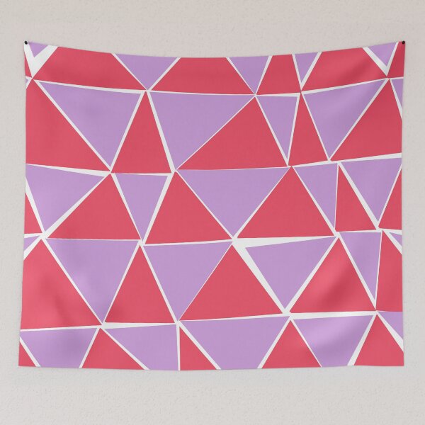 Item preview, Red and purple triangle pattern designed and sold by CatsHappy.