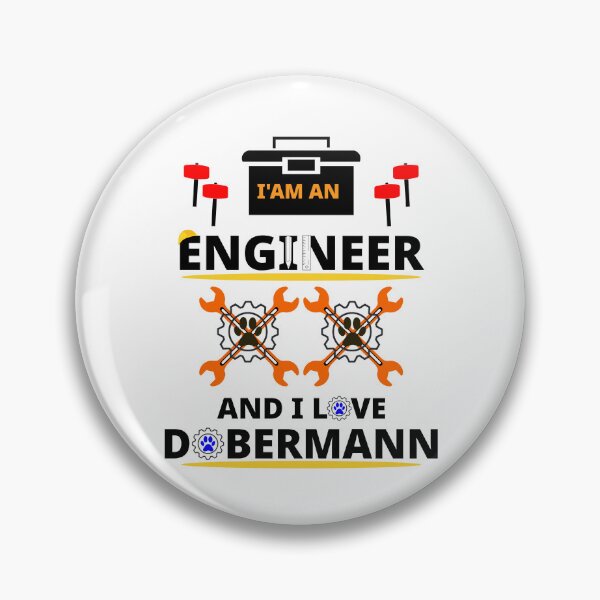Item preview, i am a engineer and i love Dobermann designed and sold by Jadir.