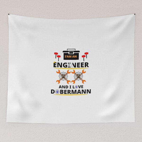 Item preview, i am a engineer and i love Dobermann designed and sold by Jadir.