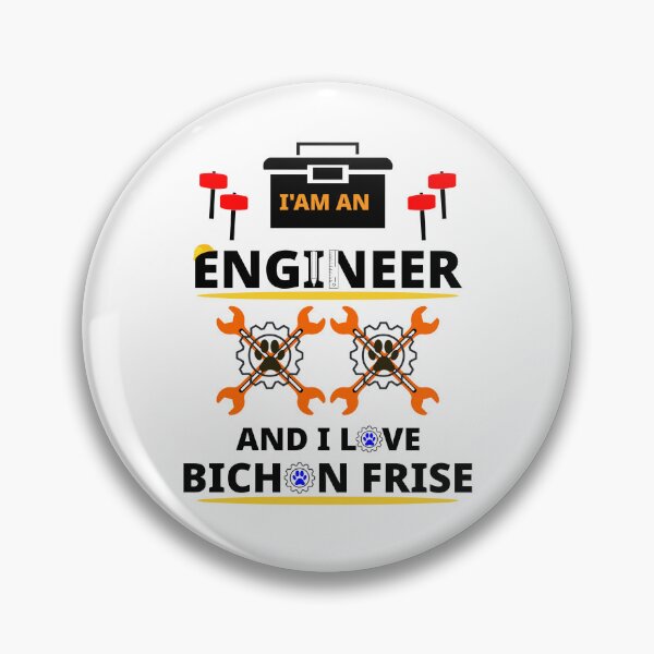 Item preview, i am a engineer and i love Bichon Frisé designed and sold by Jadir.