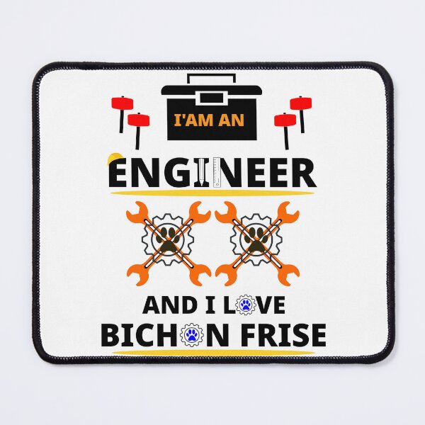 Item preview, i am a engineer and i love Bichon Frisé designed and sold by Jadir.