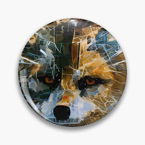 Artikelvorschau, Fuchs im Mosaik Style gold-gelb entworfen und verkauft von Tobifarbmann.