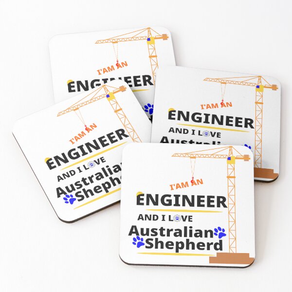 Item preview, i am a engineer and i love Australian Shepherd designed and sold by Jadir.
