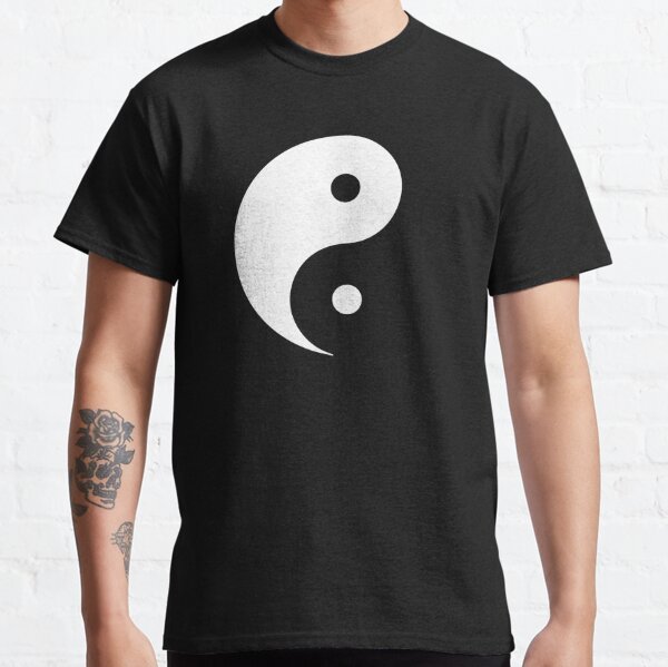 Yin Yang Black and White Classic T-Shirt