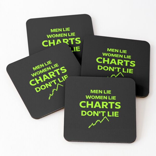 Item preview, Men lie, women lie, charts don't lie in lime green designed and sold by angelisart.