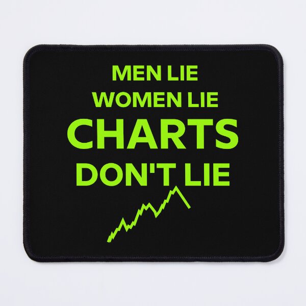 Item preview, Men lie, women lie, charts don't lie in lime green designed and sold by angelisart.