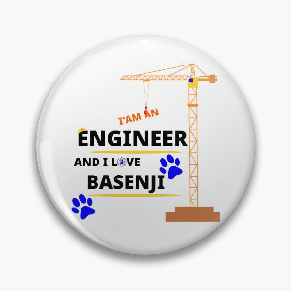 Item preview, i am a engineer and i love Basenji designed and sold by Jadir.