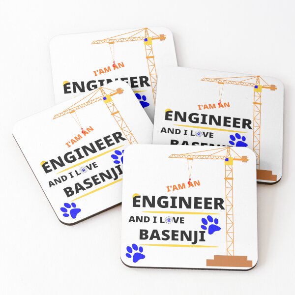 Item preview, i am a engineer and i love Basenji designed and sold by Jadir.