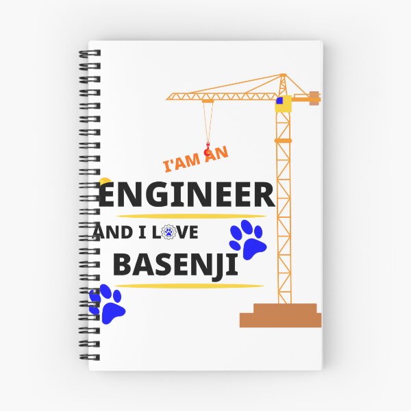 Item preview, i am a engineer and i love Basenji designed and sold by Jadir.