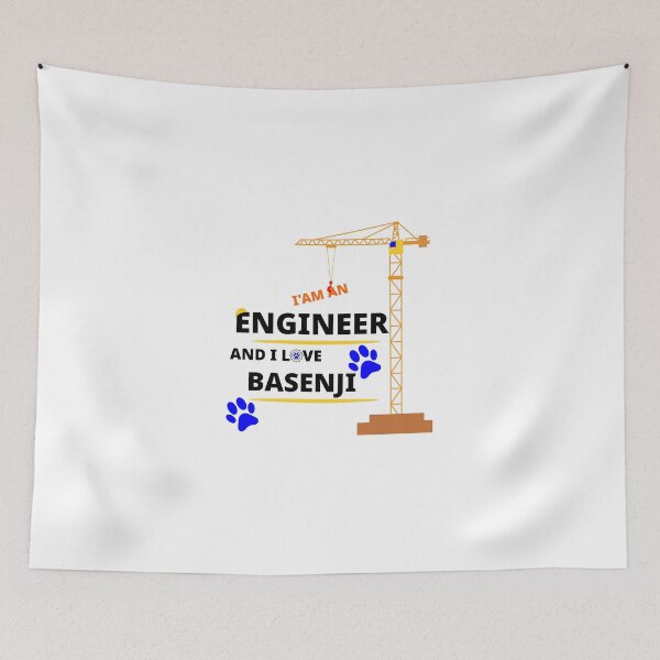 Item preview, i am a engineer and i love Basenji designed and sold by Jadir.