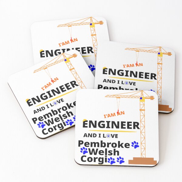 Item preview, i am a engineer and i love Pembroke Welsh Corgi designed and sold by Jadir.
