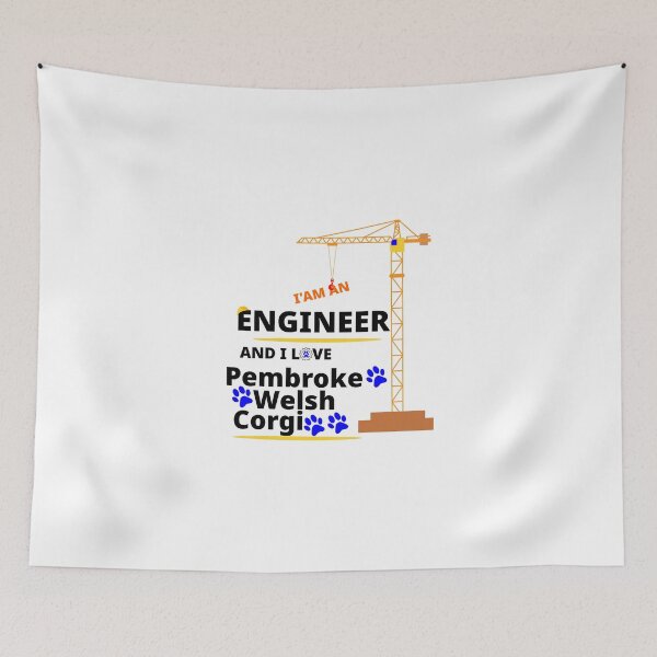 Item preview, i am a engineer and i love Pembroke Welsh Corgi designed and sold by Jadir.