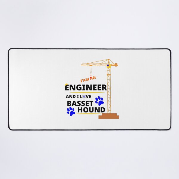 Item preview, i am a engineer and i love Basset Hound designed and sold by Jadir.
