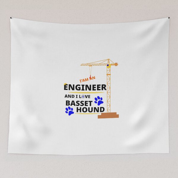 Item preview, i am a engineer and i love Basset Hound designed and sold by Jadir.