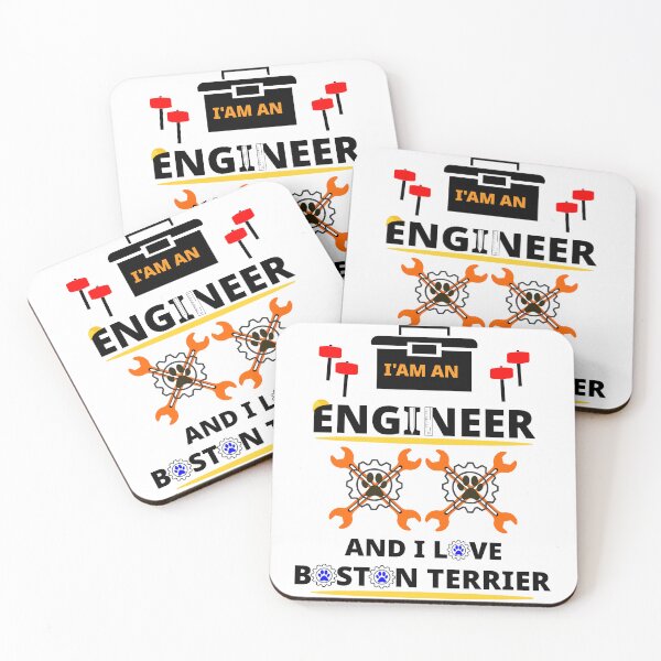 Item preview, i am a engineer and i love  Boston Terrier designed and sold by Jadir.