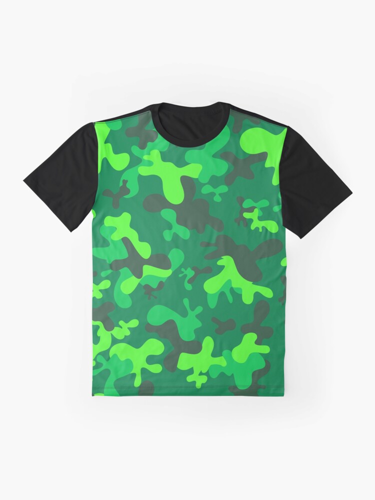 neon green camo shirt