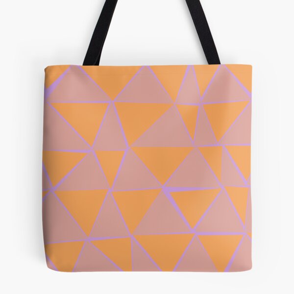 Item preview, Orange and pink triangles designed and sold by CatsHappy.