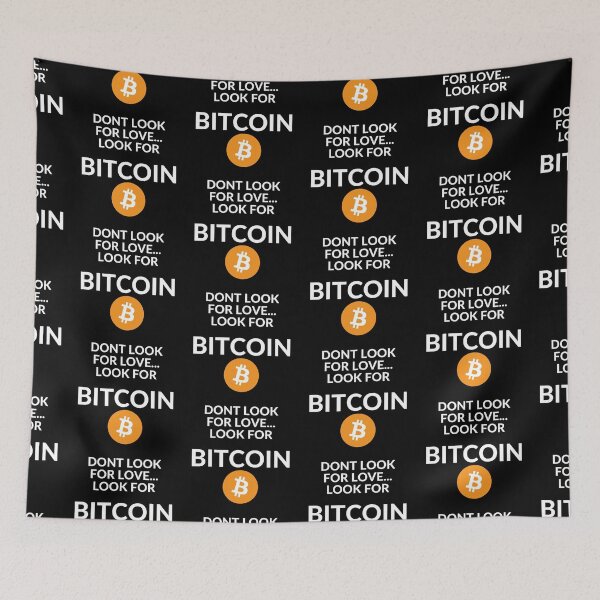 Item preview, Don't Look for Love, Look for Bitcoin 1 designed and sold by unclejab.