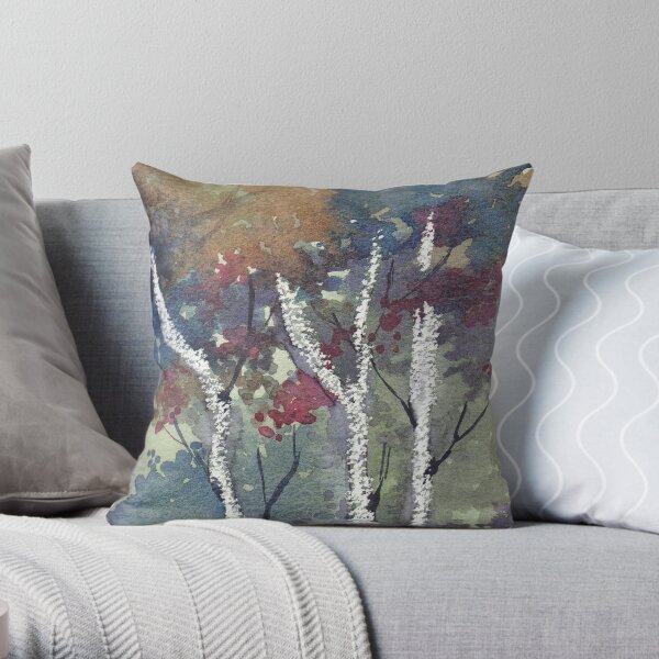 The Dark Forest Throw Pillow