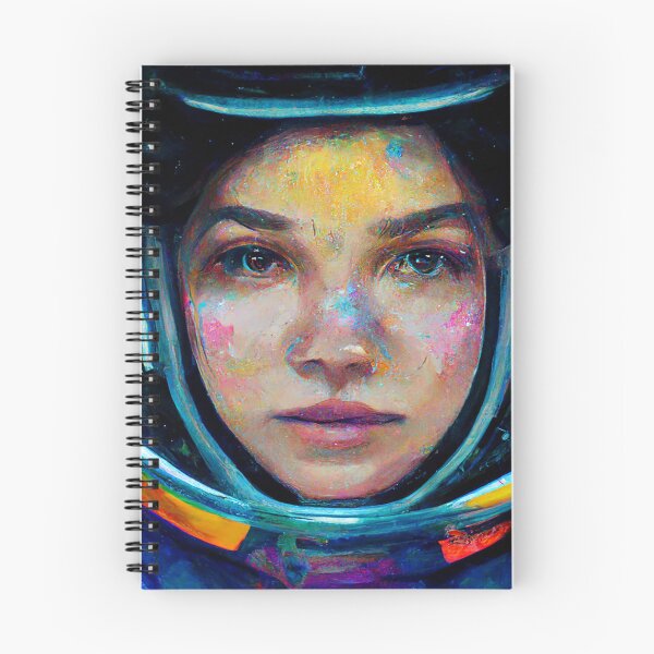 Item preview, woman face in spacesuit designed and sold by jangseungwan.