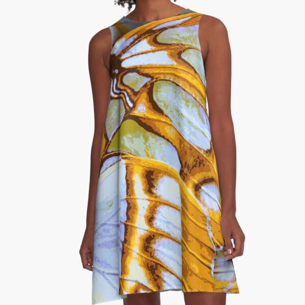 GOLDEN COLORS – Wing Series A-Line Dress