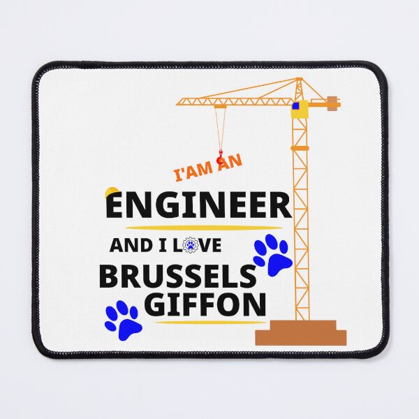 Item preview, i am a engineer and i love Brussels Griffon designed and sold by Jadir.