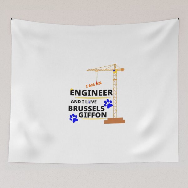 Item preview, i am a engineer and i love Brussels Griffon designed and sold by Jadir.
