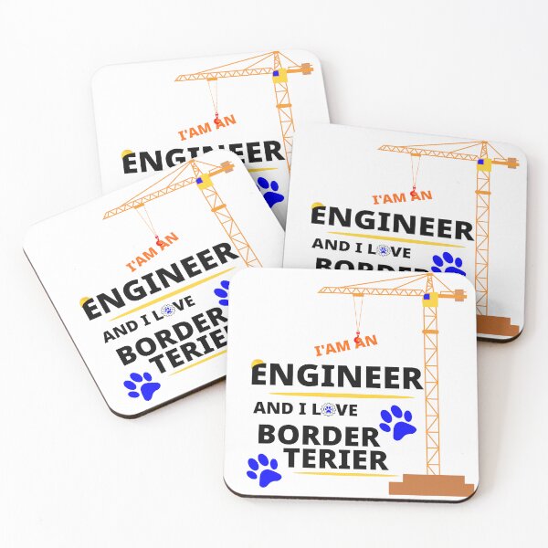 Item preview, i am a engineer and i love Border Terrier designed and sold by Jadir.