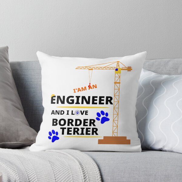 Item preview, i am a engineer and i love Border Terrier designed and sold by Jadir.