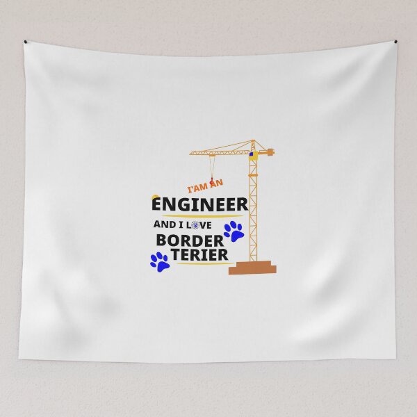 Item preview, i am a engineer and i love Border Terrier designed and sold by Jadir.