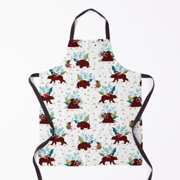 Item preview, Bear and Girl Pattern Design, Pillow Designs, Pattern Designs designed and sold by OurSuperStore.
