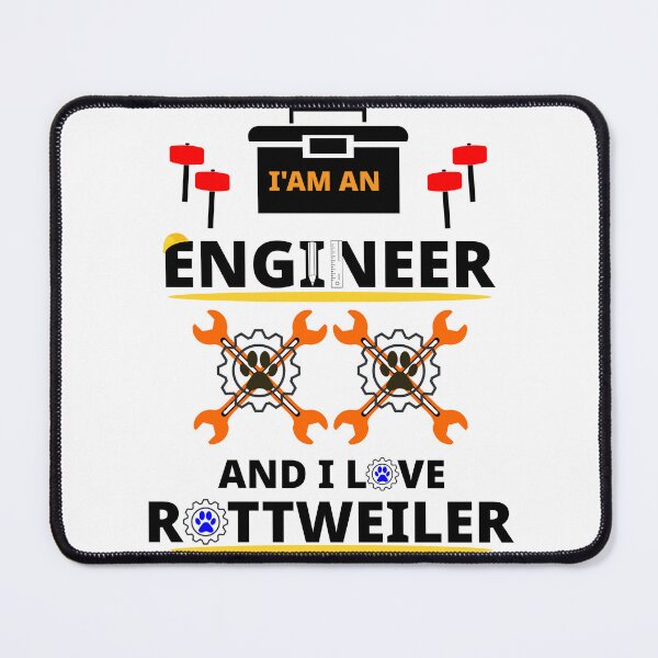 Item preview, i am a engineer and i love Rottweiler designed and sold by Jadir.