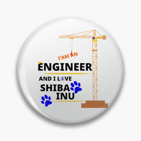 Item preview, i am a engineer and i love Shiba Inu designed and sold by Jadir.