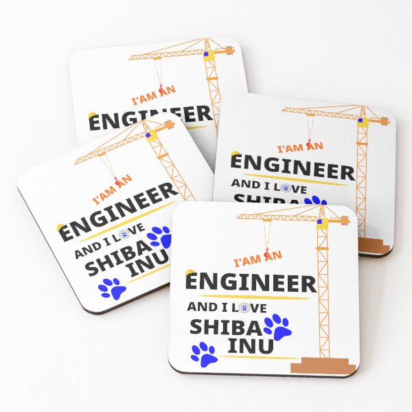 Item preview, i am a engineer and i love Shiba Inu designed and sold by Jadir.