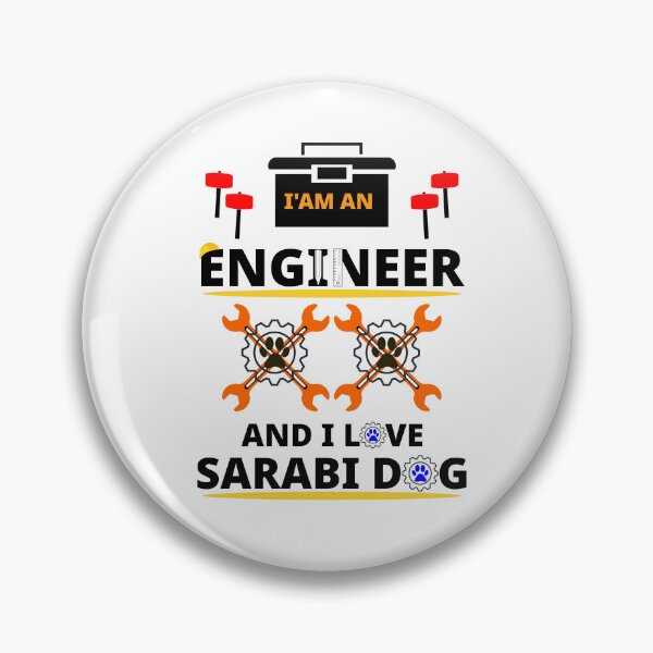 Item preview, i am a engineer and i love Sarabi dog designed and sold by Jadir.