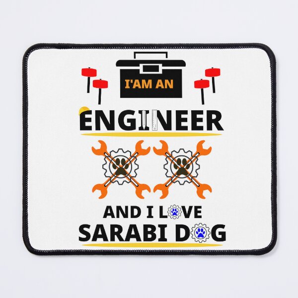 Item preview, i am a engineer and i love Sarabi dog designed and sold by Jadir.