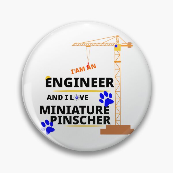 Item preview, i am a engineer and i love Miniature Pinscher designed and sold by Jadir.