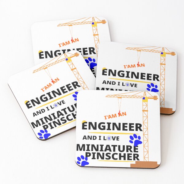 Item preview, i am a engineer and i love Miniature Pinscher designed and sold by Jadir.