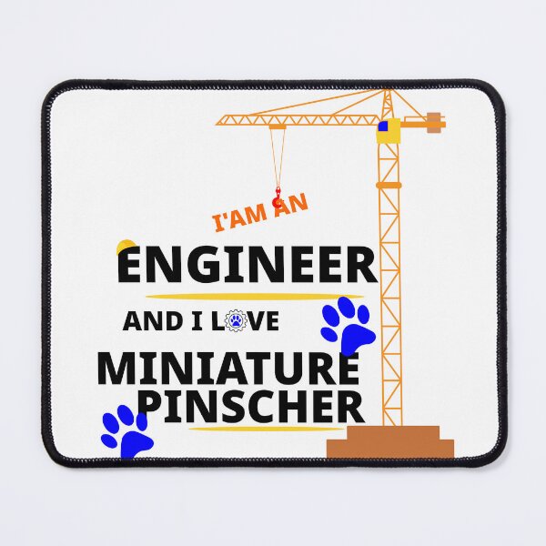 Item preview, i am a engineer and i love Miniature Pinscher designed and sold by Jadir.