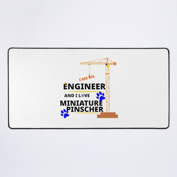 Item preview, i am a engineer and i love Miniature Pinscher designed and sold by Jadir.