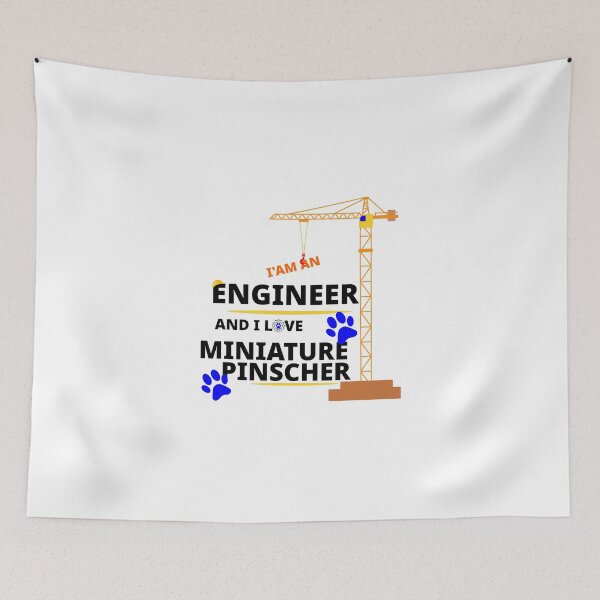 Item preview, i am a engineer and i love Miniature Pinscher designed and sold by Jadir.