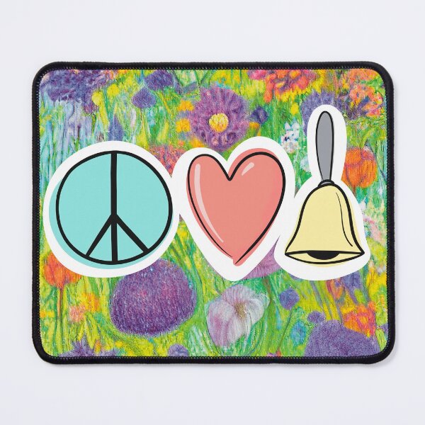 Item preview, Peace Love Handbells Easter Pastel Flower Pattern designed and sold by SubtleSplit.