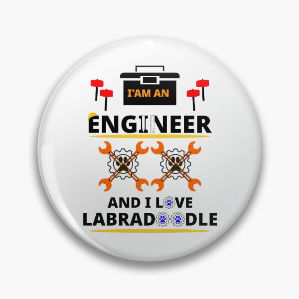 Item preview, i am a engineer and i love Labradoodle designed and sold by Jadir.