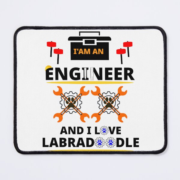 Item preview, i am a engineer and i love Labradoodle designed and sold by Jadir.
